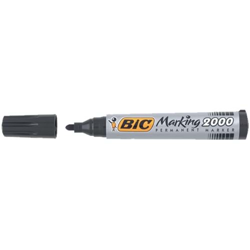 Bic Markör Permanent 1.7 MM Yuvarlak Uçlu Siyah 2000 09 (1 Adet)