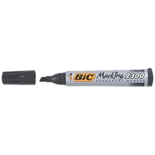 Bic Markör Permanent Kesik Uçlu Siyah 2300 09 (1 Adet)