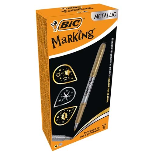Bic Permanent Markör Intensıty Altın Gümüş (1 Adet)