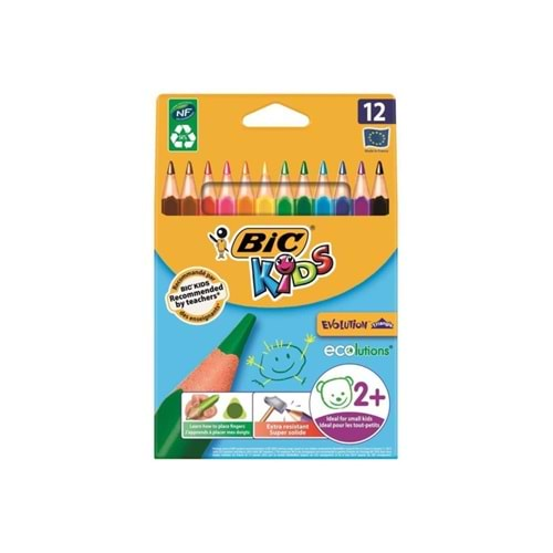 Bic Kuru Boya Evolution Üçgen Jumbo 12 Lİ 829735