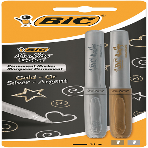 Bic Markör Altın,Gümüş Blisterli 2 Lİ 900340