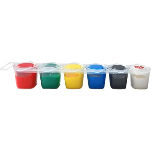 Bu-Bu Akrilik Boya 6 Renk Birleşik Pot 20 ML BUBU-AKR001
