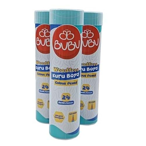 Bu-Bu Kuru Boya Woodfree Tüp 24 Lü Bubu-Kur004