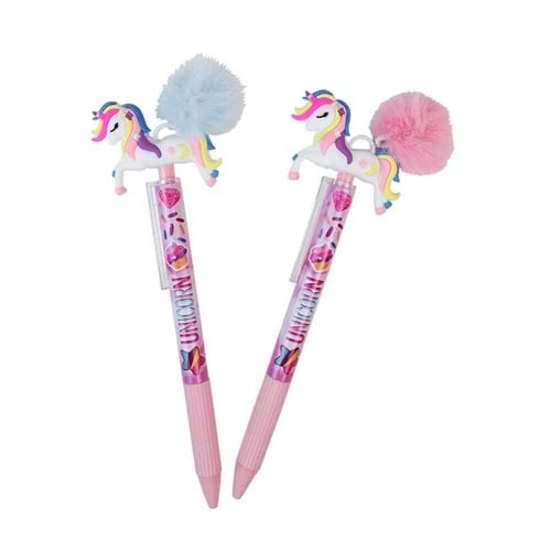 Dolphin Versatil Kalem Unicorn Ponpon Dlp-Cf-7638