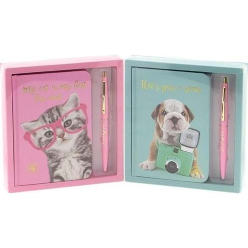 Dolphin Studıo Pets Defter+jel Kalem Kutulu Set Pt-7788