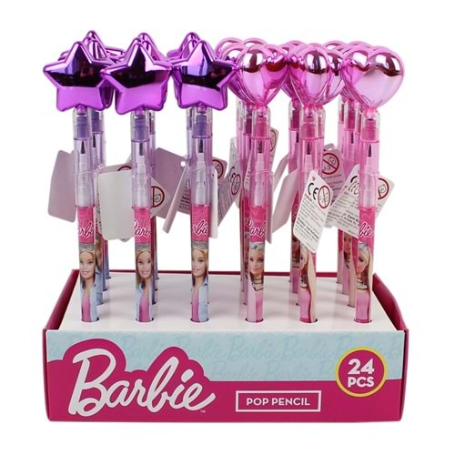 Barbıe Geçmeli Kalem- Kalp / Yıldız 24/576 B-1028 (1 Adet)