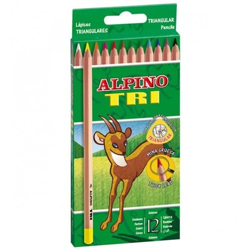 Alpino Kuru Boya Maxi Tri 12 Renk AL-2133