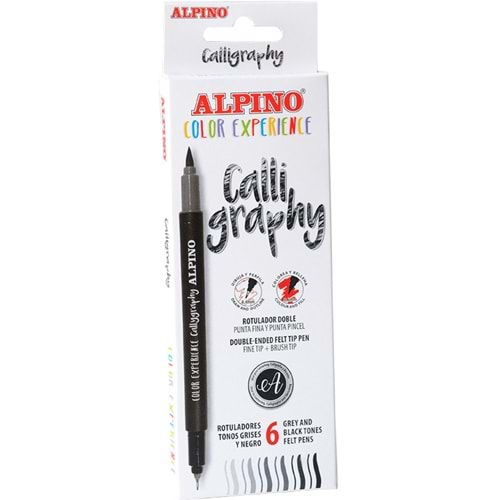 Alpino Calıgraphy Set 6 Lı Çift Yönlü Ar-001040
