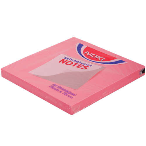 Noki Yapışkanlı Not kağıt 76x76 A.Pembe 12166 (1 Adet)