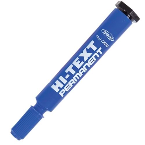 Hi-Text Markör Permanent Yuvarlak Uçlu Mavi 830PB(1 Adet)