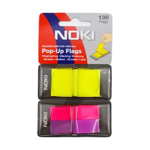 Noki Memo Pop-up 45x12mm+45x25mm Neon Renk
