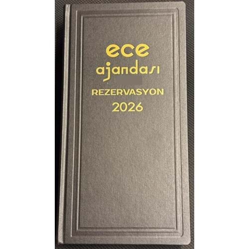 Ece Ticari Ajanda Avrasya Rezervasyon 17x33 2026