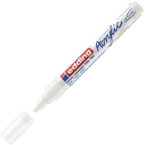 Edding Markör Akrilik Orta Uçlu 2-3 MM Trafik Beyaz 922 5100 (1 Adet )