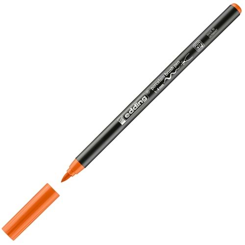 Edding Porselen Kalemi Fırça Uçlu 1-4 MM Turuncu 4200 (1 Adet)