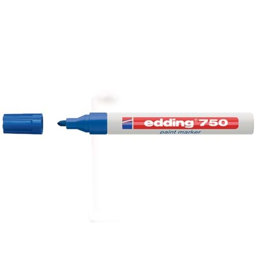 Edding Markör Boya 2-4 MM Yuvarlak Uçlu Mavi 750