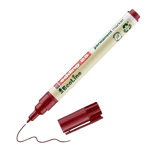 Edding Permanent Markör 25 Ecolıne Kırmızı (1 Adet)