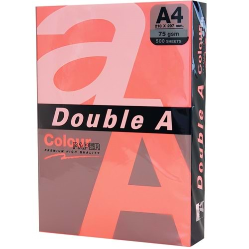 Double A Renkli Kağıt 500 LÜ A4 75 GR Fosforlu Punch