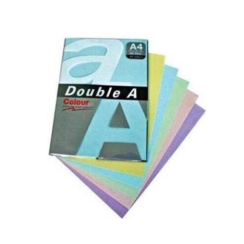 Double A Renkli Kağıt 100 LÜ A4 80 GR Pastel Karışık