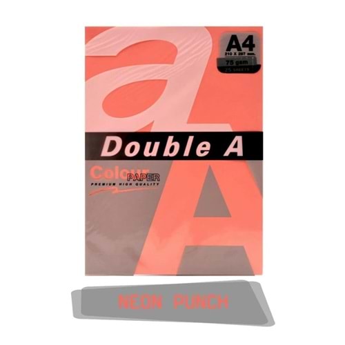 Double A Renkli Kağıt 25 Lİ A4 75 Gr Neon Punch