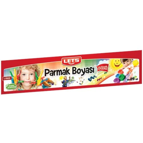 Lets Parmak Boyası 25 ML 6 LI L-5500