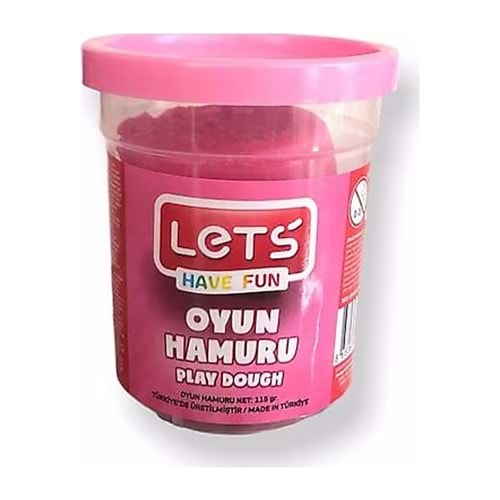 Lets Oyun Hamuru Tek Renk Neon Pembe 115 GR L8440-14