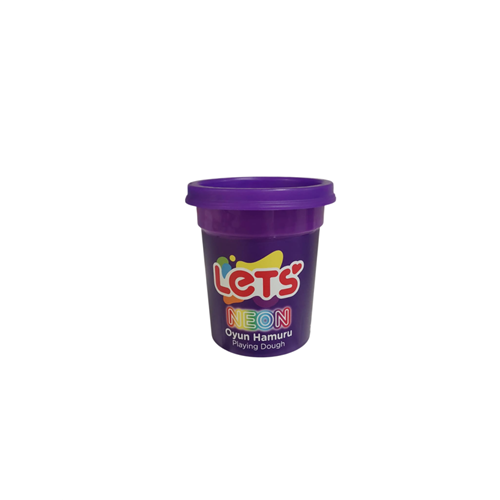 Lets Oyun Hamuru Tek Renk Neon Mor 110 G