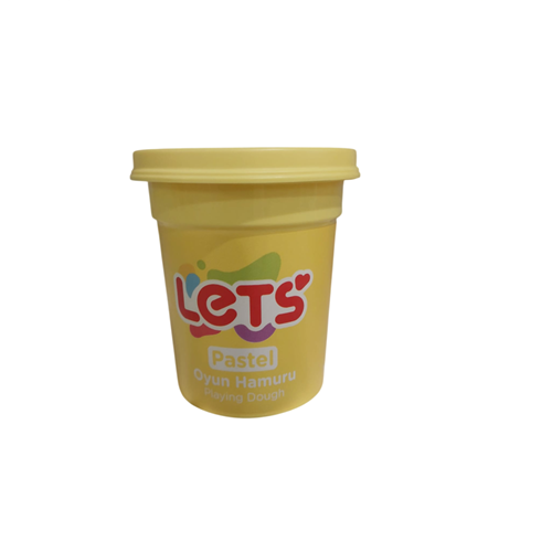 Lets Oyun Hamuru Tek Renk Pastel Sarı110 G