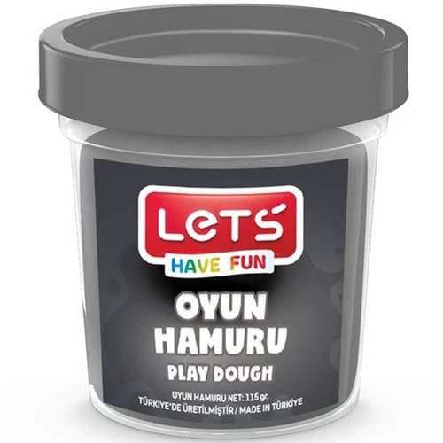 Lets Oyun Hamuru Tek Renk Gri 110 GR L8440-13