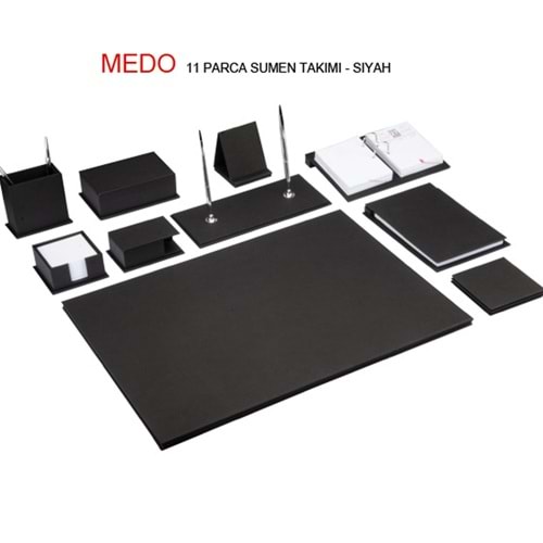 Gıpta Sümen Takımı 11 Parça Medo Siyah 7107