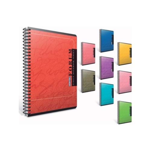 Gıpta Forum A5 Spiralli Karton Kapak Defter 96 Yaprak Çizgili 2258 (1 Adet)