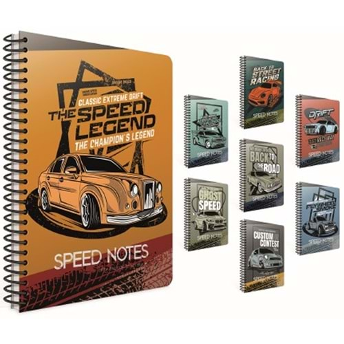 Gıpta Speed Notes Spiralli Karton Kapak Defter A4 80 Yp.Kare.