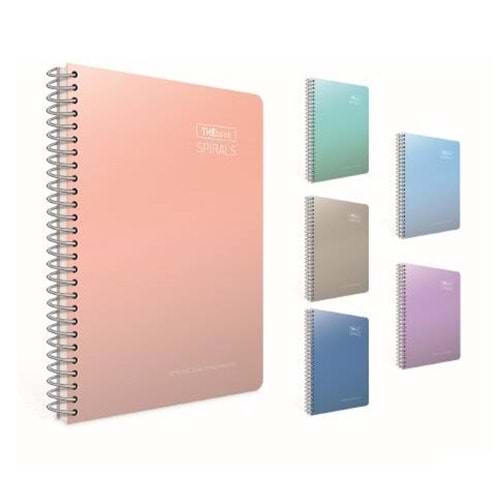 Gıpta Spiralli Sert Kapak Defter Thebook spirals A4 140 YP Çizgili 5506
