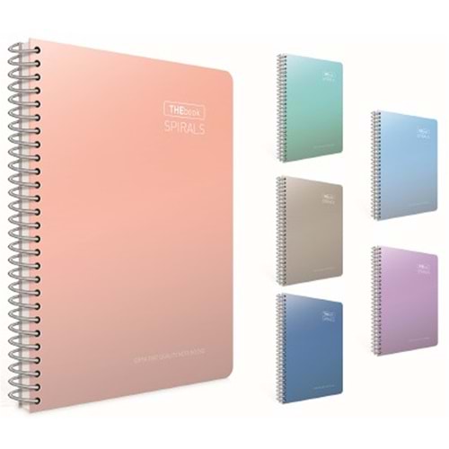 Gıpta Thebook spirals Spiralli Sert Kapak Defter 17x24 140 YP Çizgili 5518