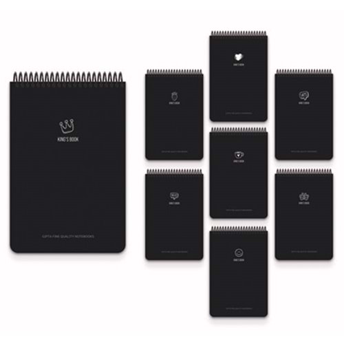 Gıpta Kings Book Sp.pp.Kapak bloknot A4 80 YP Çizgili