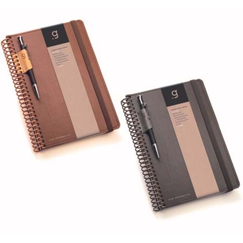 Gıpta Spiralli Sert.Kapak Defter Elıte 17x24 100 Yp Kareli