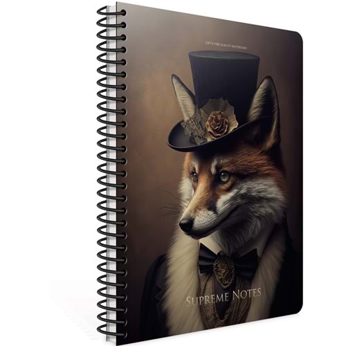 Gıpta Supreme Notes Spiralli Sert Kapak Defter 17x24 120 YP Çizgili