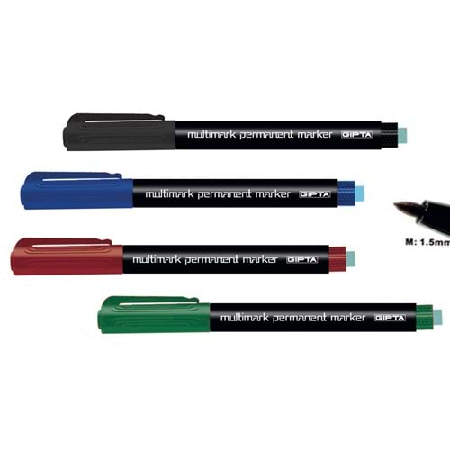 Gıpta Asetat Kalemi Permanent Marker M Seri Siyah F1535 (1 Adet)