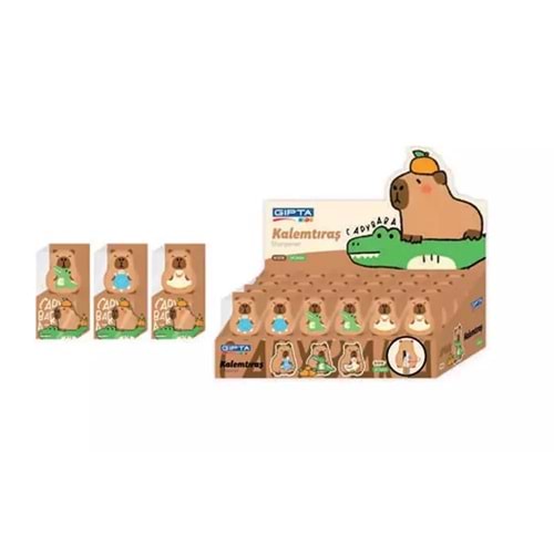 Gıpta Kalemtraş Capybara 3d 24 Lü K1518