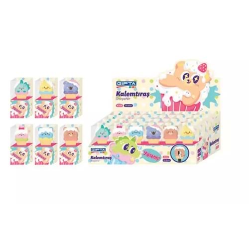 Gıpta Kalemtraş Cupcake 3d 24 Lü K1520
