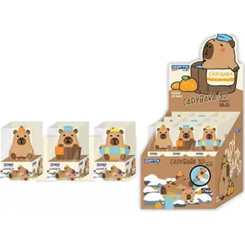 Gıpta Silgi Capybara 3D 24 Lü