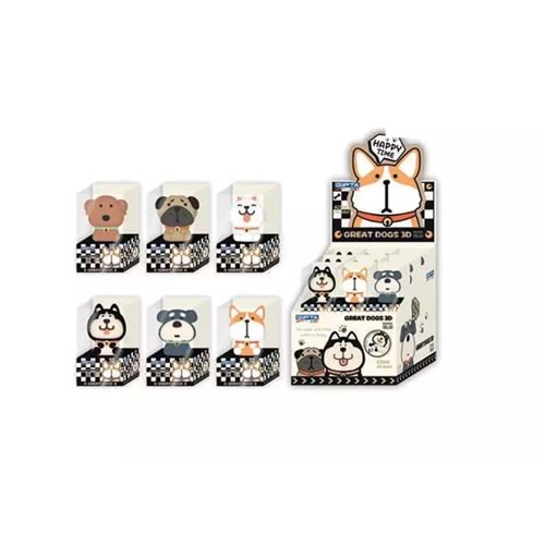 Gıpta Silgi Great Dogs 3d 24 Lü K2368