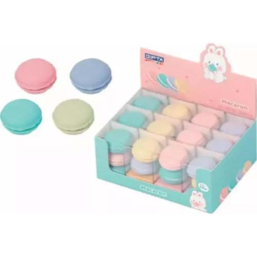 Gıpta Silgi Macaron 2 Li Pet Box 12 Li Stand K2380
