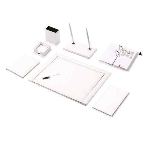 Gülpaş Sümen Takımı 11 Parça Napa Suni Deri Beyaz 921