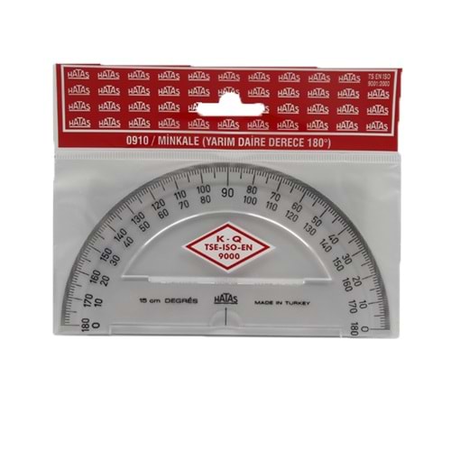 Hatas Minkale Plastik 180 Derece 15 CM 0910