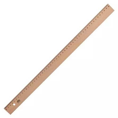 Hatas Tahta Cetvel 50 Cm 00048 (1 Adet)