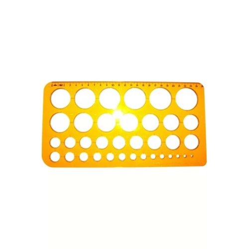 Hatas Daire Şablonu 1-36 MM Büyük 02272 (1 Adet)