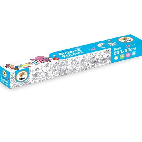 Lino Yapışkanlı Boyama Rulosu Sea World 200x30 Cm LS-200