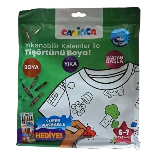 Carioca Boyanabilir Tişört-Keçeli Kalem 6-7 Yaş Ln-80008