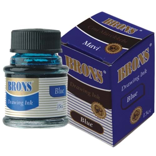 Brons Çini Mürekkebi 20 CC Siyah BR-317 (1 Adet)