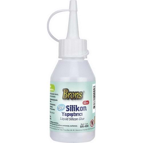 Brons Silikon Sıvı Yapıştırıcı 50 GR BR-404 (1 Adet)